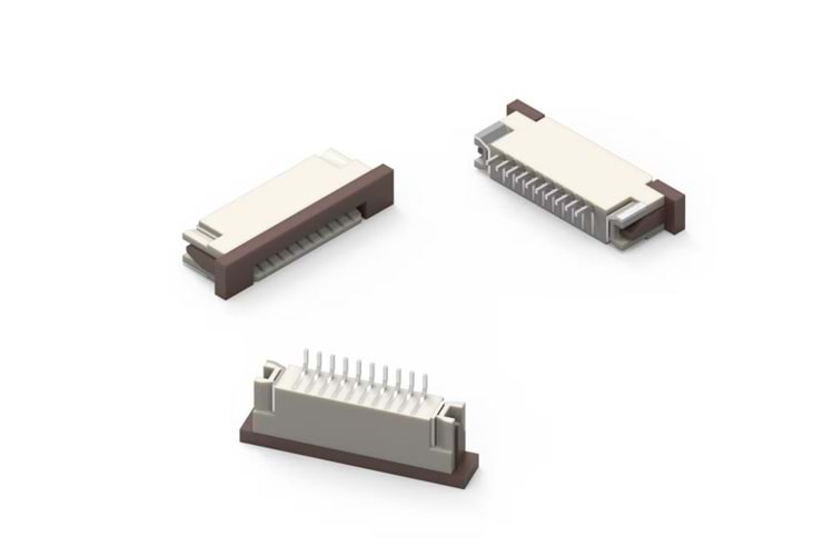 CONN FPC BOTTOM 14P 1MM 125V R/A THT