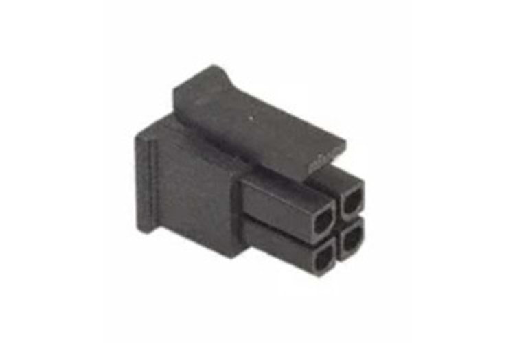 CONN RCPT HSG 4P 3mm BLACK FEMALE