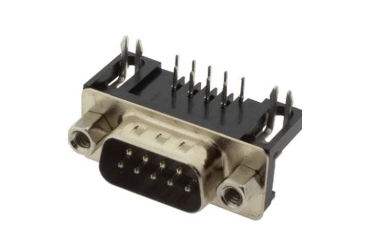 CONN D-SUB 9P 90° PCB TYPE MALE THT