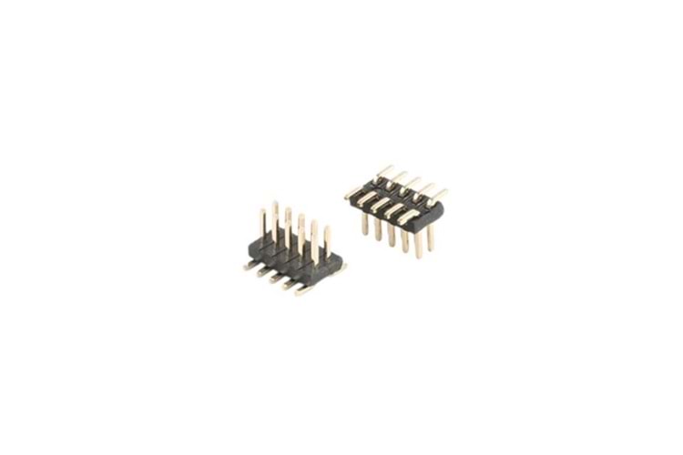 PIN HEADER 10P(2x5) 1.27mm MALE V/T SMD