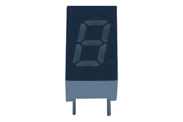 LED DISPLAY 7 SEGMENT 1DIGIT 8mm (+) RED THT