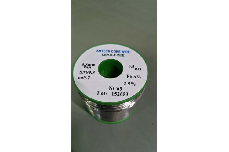 KURŞUNSUZ TEL LEHİM 0.8mm