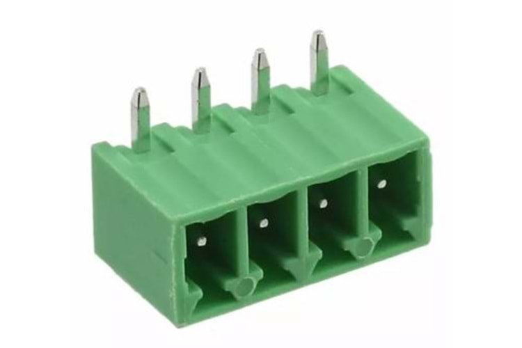 TERM 4P 90* 3.81mm CLOSED MALE THT