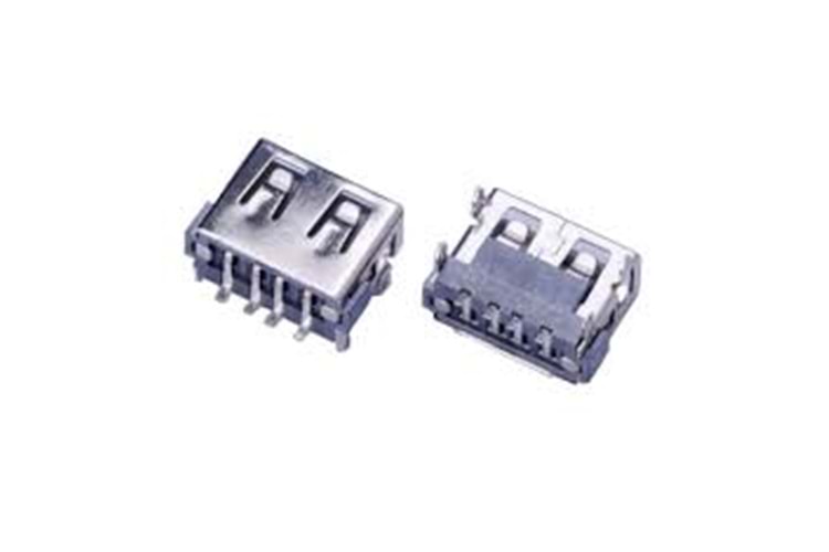 CONN USB RCPT B BLK 4PIN R/A SMD