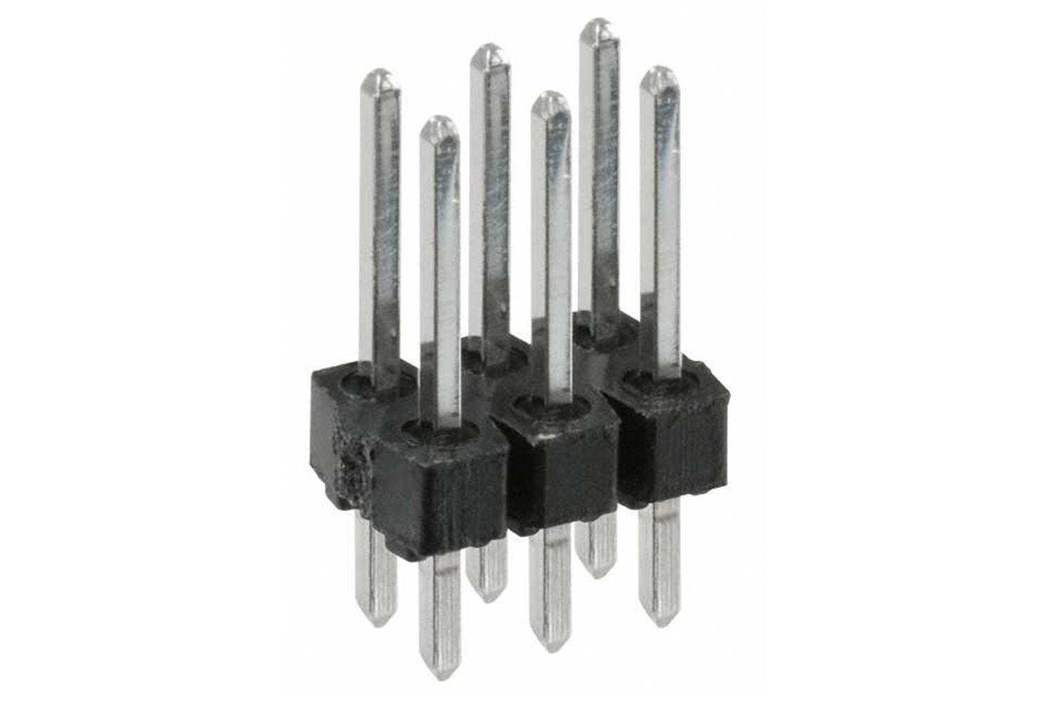 PIN HEADER 2x3 2.54mm 180° 12 mm MALE THT