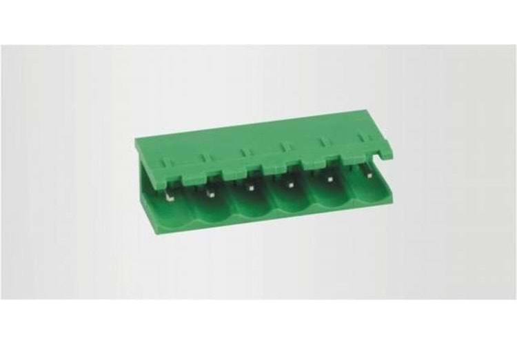 TERM 2P 5.08MM 180* GREEN OPEN MALE THT