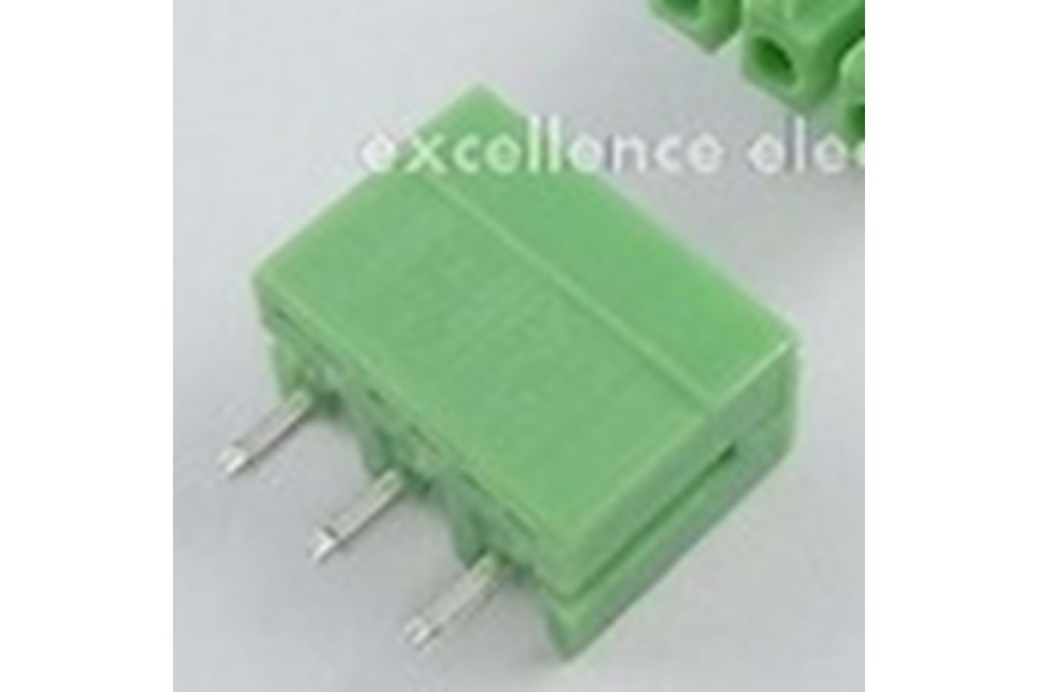 TERM 3P 3.81MM 180* GREEN CLOSED MALE THT