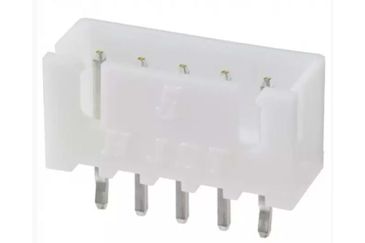 CONN 5P 2.50MM 180* WHITE TIN MALE THT