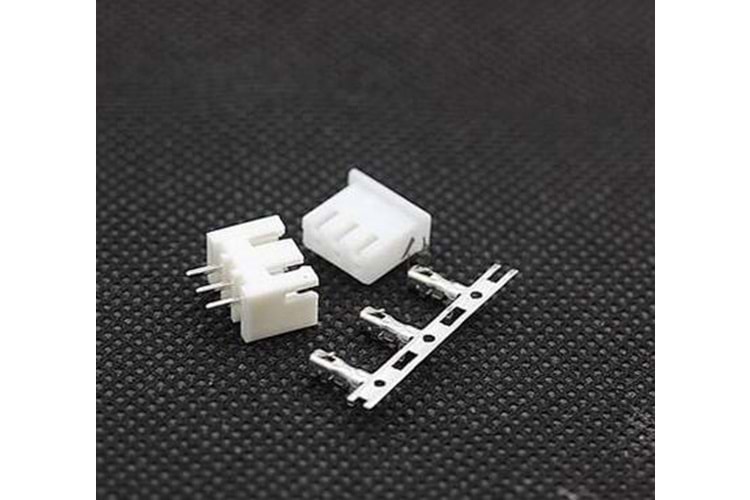 CONN 3P 2.50mm 180* WHITE TIN MALE THT