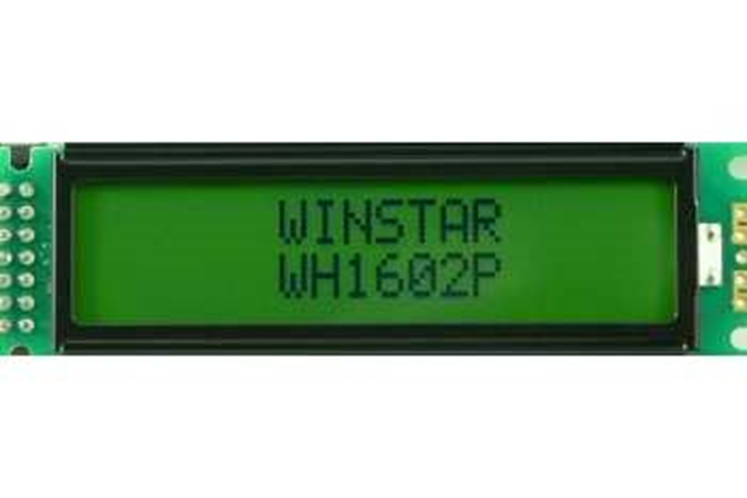 LCD MOD LIGHT YELLOW GREEN 16*2 80x36x13,5mm LCD THT