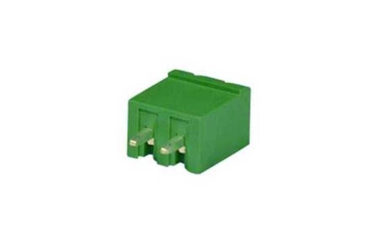 TERM 2P 5.08MM 180* GREEN CLOSED MALE THT