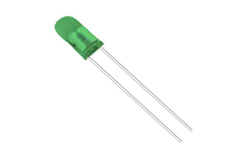 LED GREEN 3mm THT