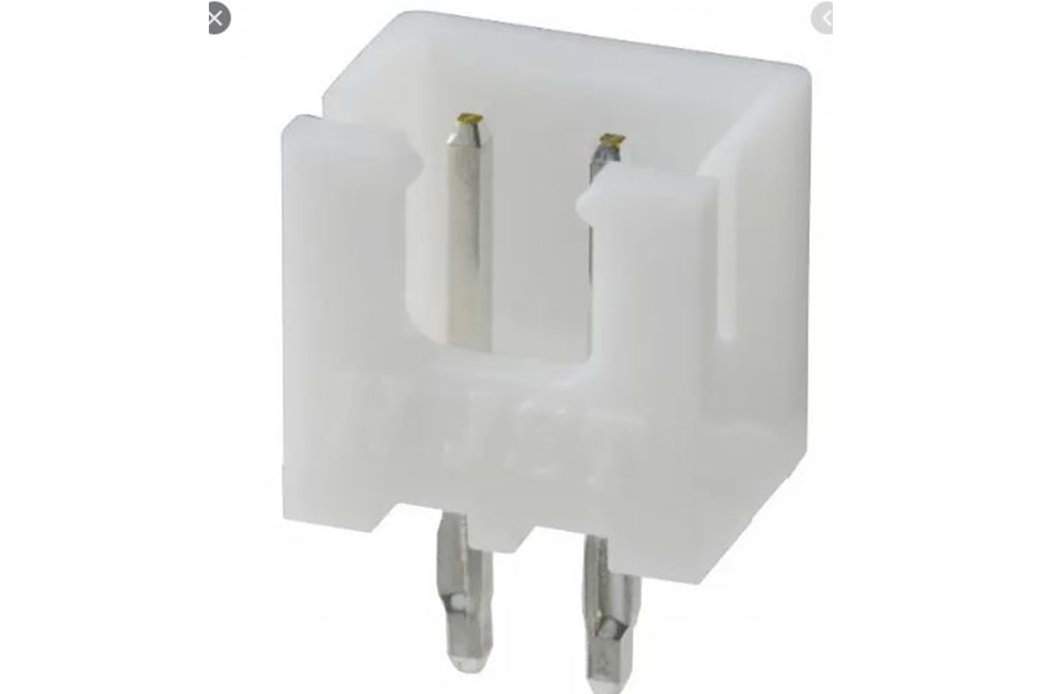 CONN 2P 2.50MM 180* WHITE TIN MALE THT