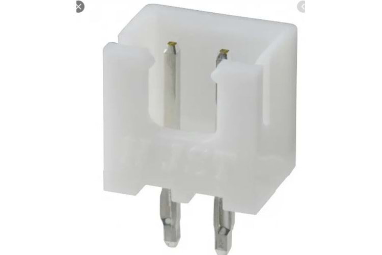 CONN 2P 2.50MM 180* WHITE TIN MALE THT