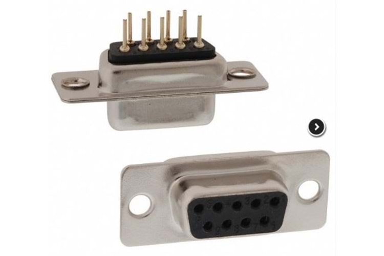 CONN 9PIN 180° FEMALE DSUB THT