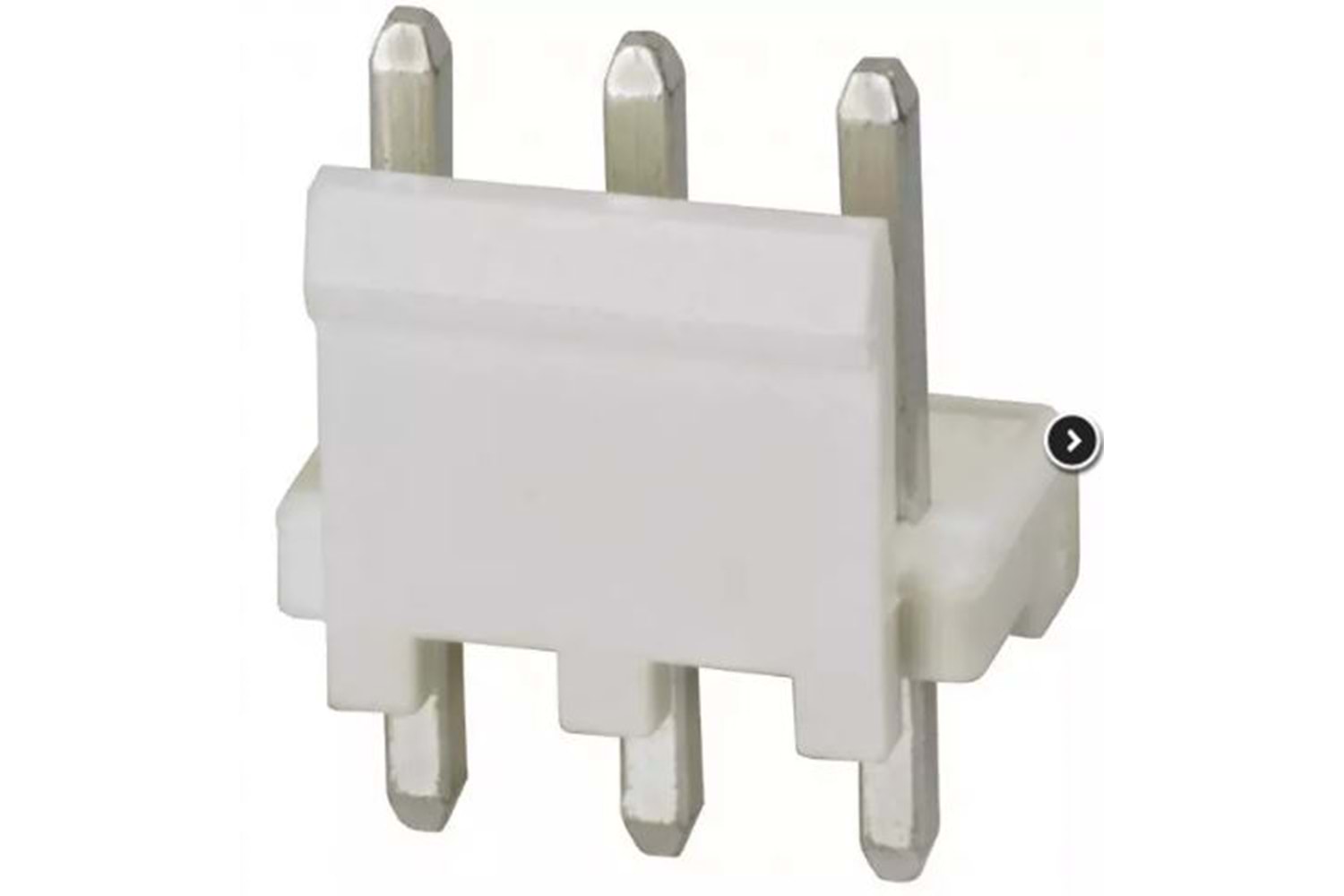 CONN 3P 3.96mm 180* WHITE THT