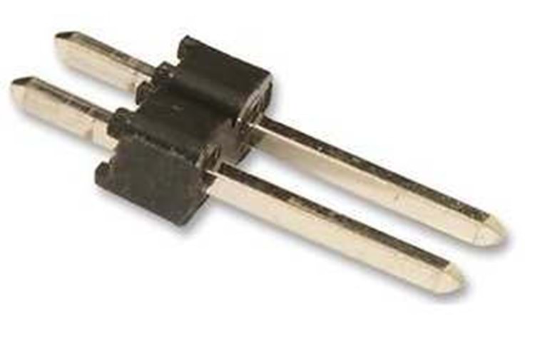 HEADER 1x2 2.54MM 180* MALE THT