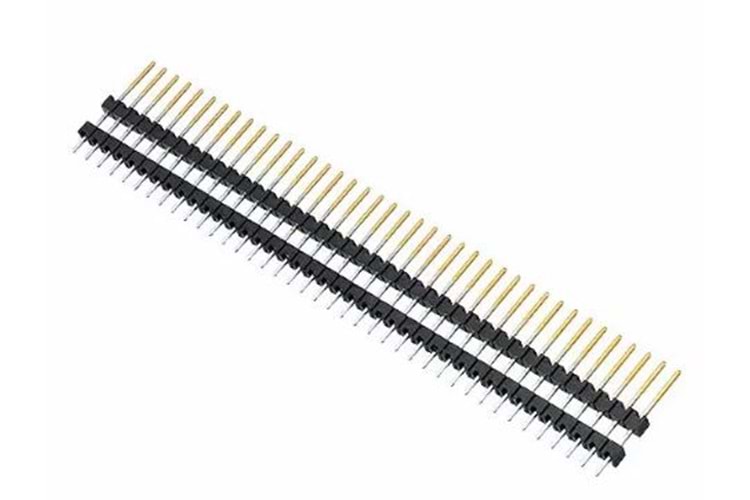 CONN 40P 2.54MM 180* MALE SPACER THT