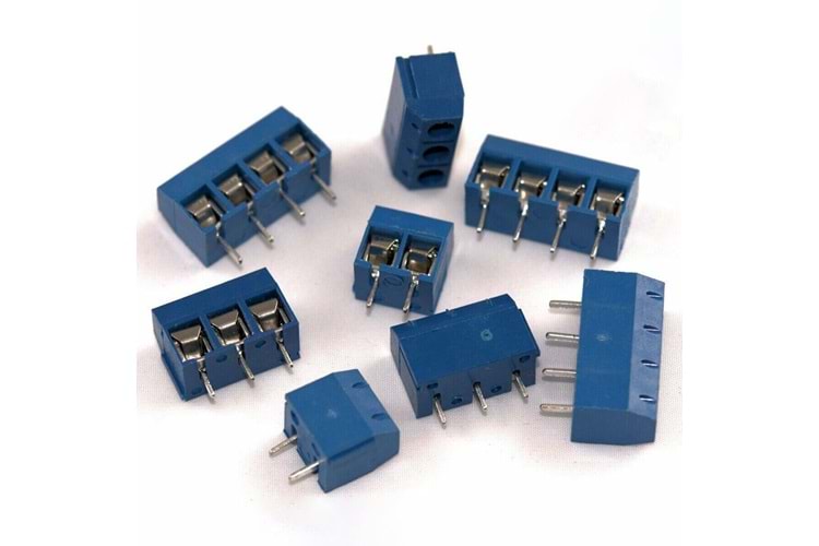 CONN 4PIN 2.54mm 180°MALE BLUE
