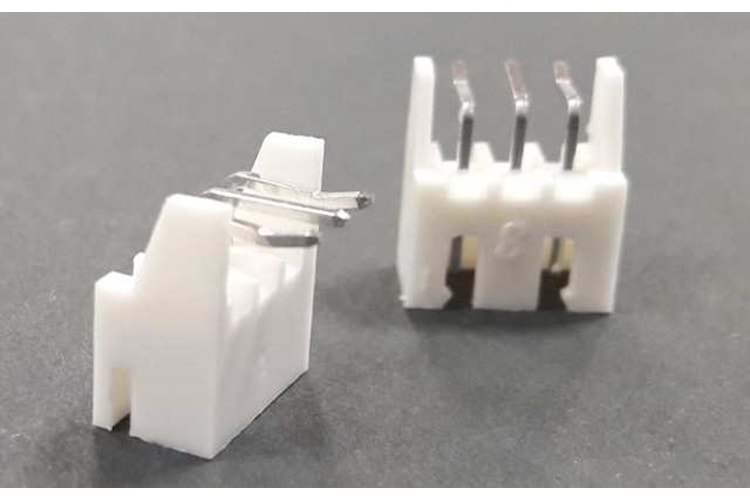 CONN 3P 2.50MM 90* WHITE TIN MALE THT