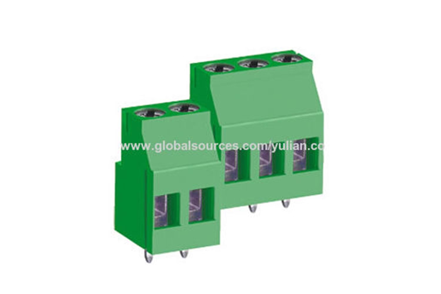 KLM 2PIN 5.00mm 1 BOY PCB TYPE YILDIZ VİDALI THT