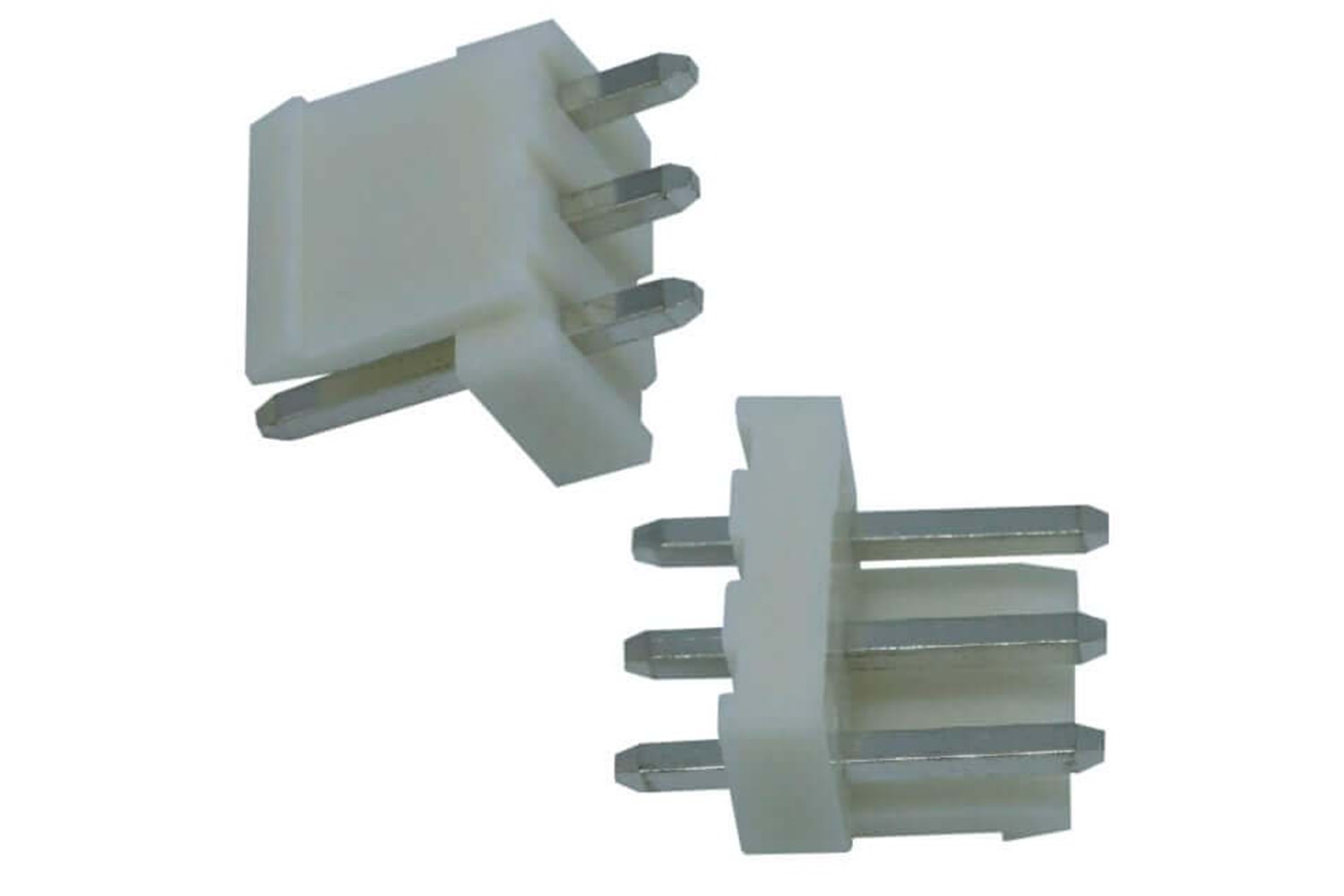 CONN 3P 3.96MM 180* WHITE TIN MALE THT