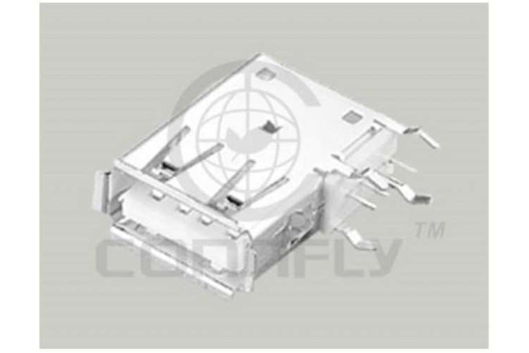 USB CONN A R/A TYPE 90° THT
