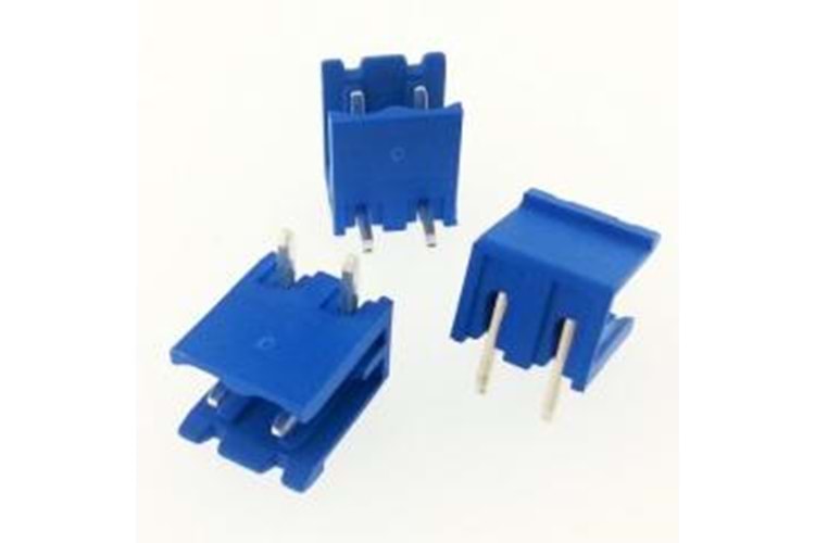 KLM 2P 5.08mm 90° BLUE MALE THT