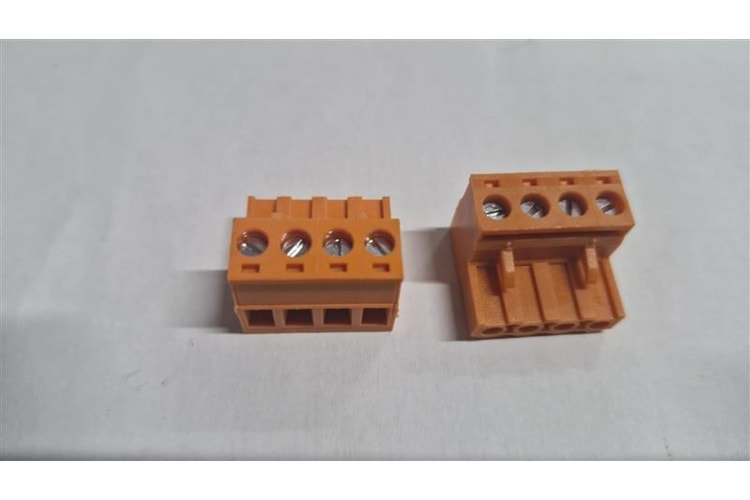 KLM 4P 5.08MM ORANGE FEMALE THT