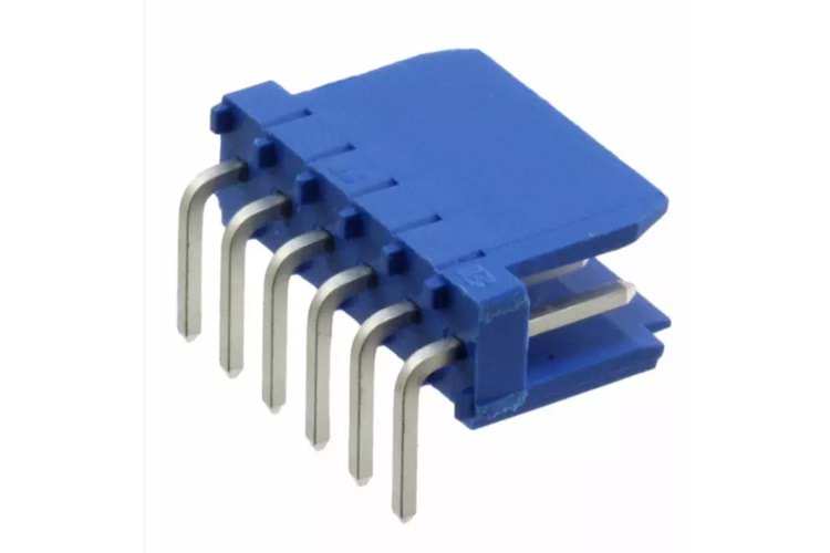 CONN 6P HEADER 6POS .100 R / A TIN THT