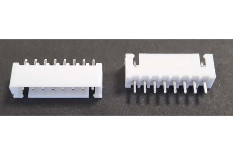 CONN 8P 2.50MM 180* WHITE TIN MALE THT