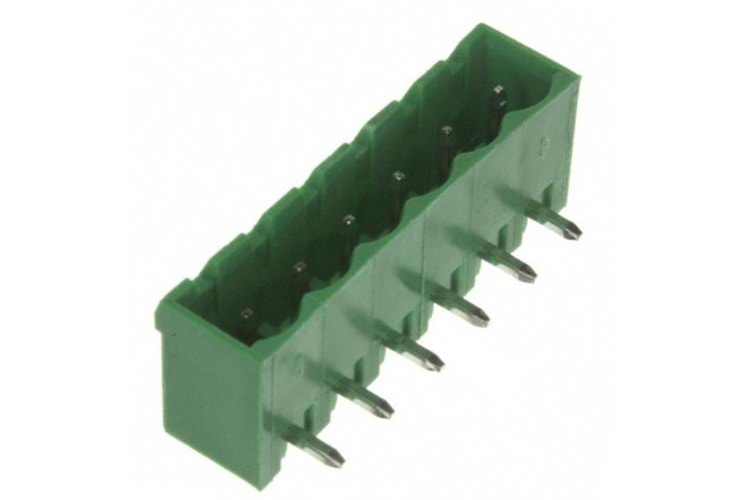 KLM 6 PIN TERM BLOCK HDR 6POS 90°DEG 5.08mm MALE THT