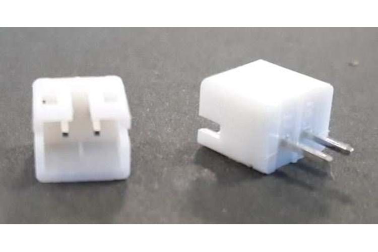 CONN 2P 2.00MM 180* WHITE TIN MALE THT