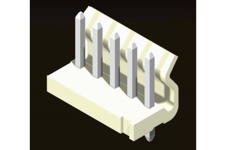 CONN 5P 3.96MM 180* WHITE TIN MALE THT