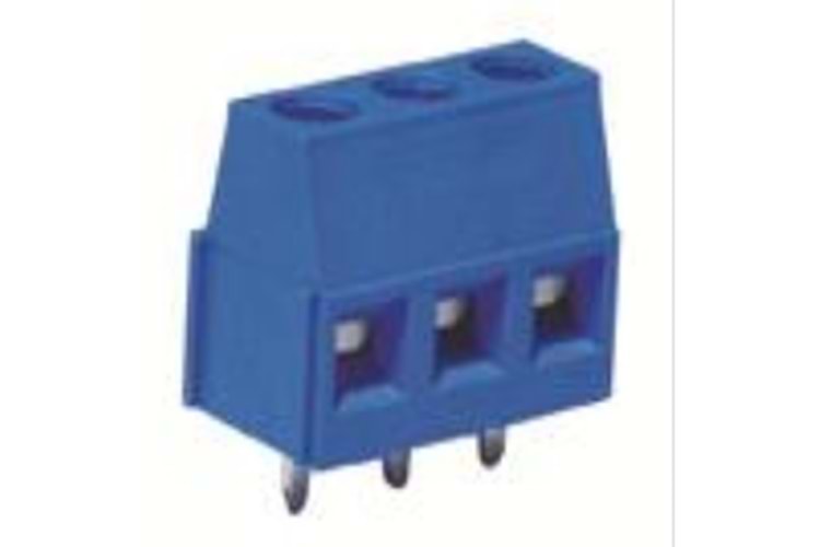 KLM 3P 5.08mm 90° BLUE THT MALE