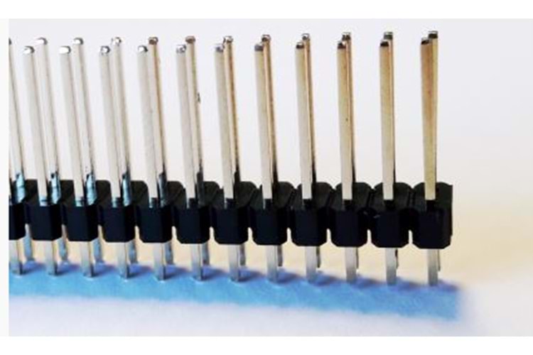 PIN HEADER 2X40 (80PIN) 2.54mm 180° 15.50mm MALE THT