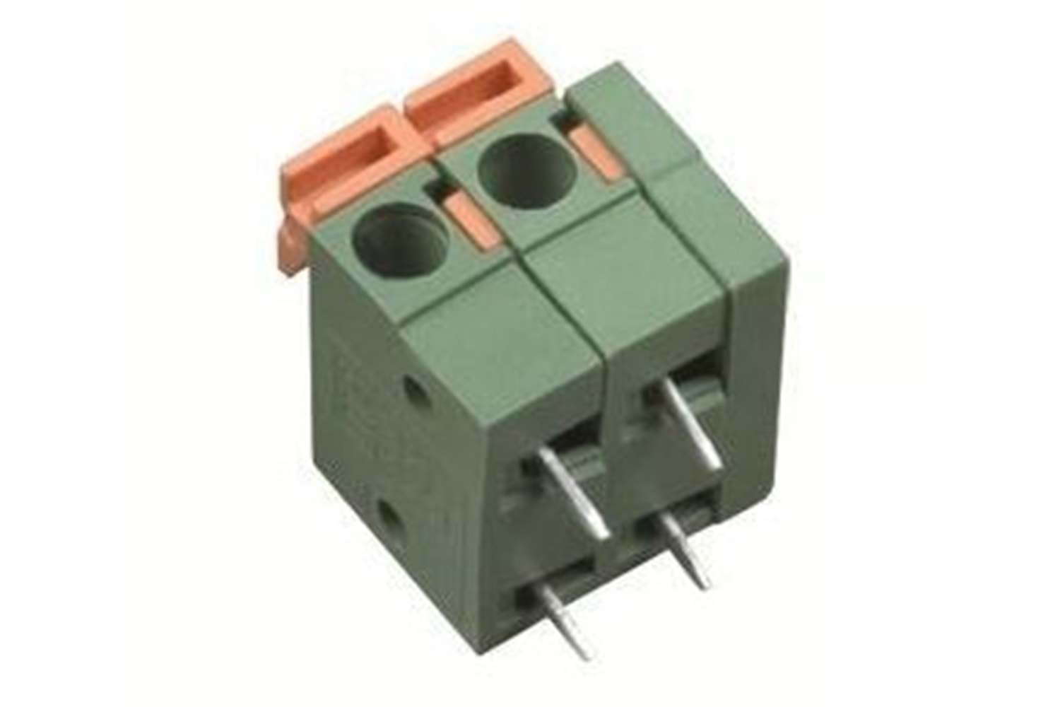 TERM PCB TYPE SPRING 2 P 5.08MM 90* GREEN TERMAL BLOK THT