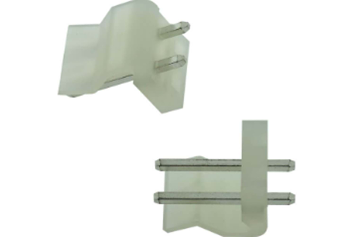 CONN 2P 5.08MM 180* MALE WHITE THT