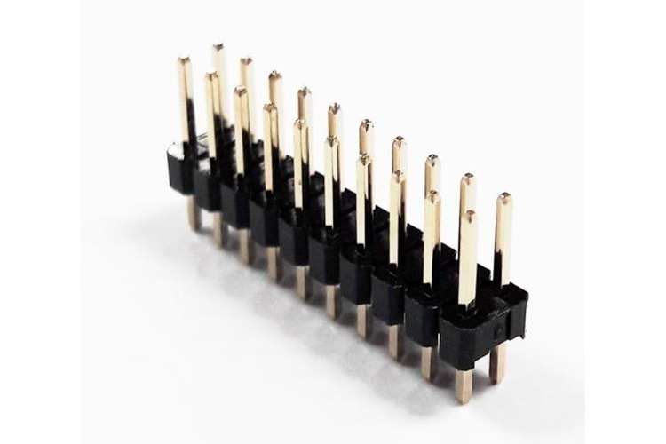 HEADER 20P (2x10) 2.54mm 11MM 180* MALE THT