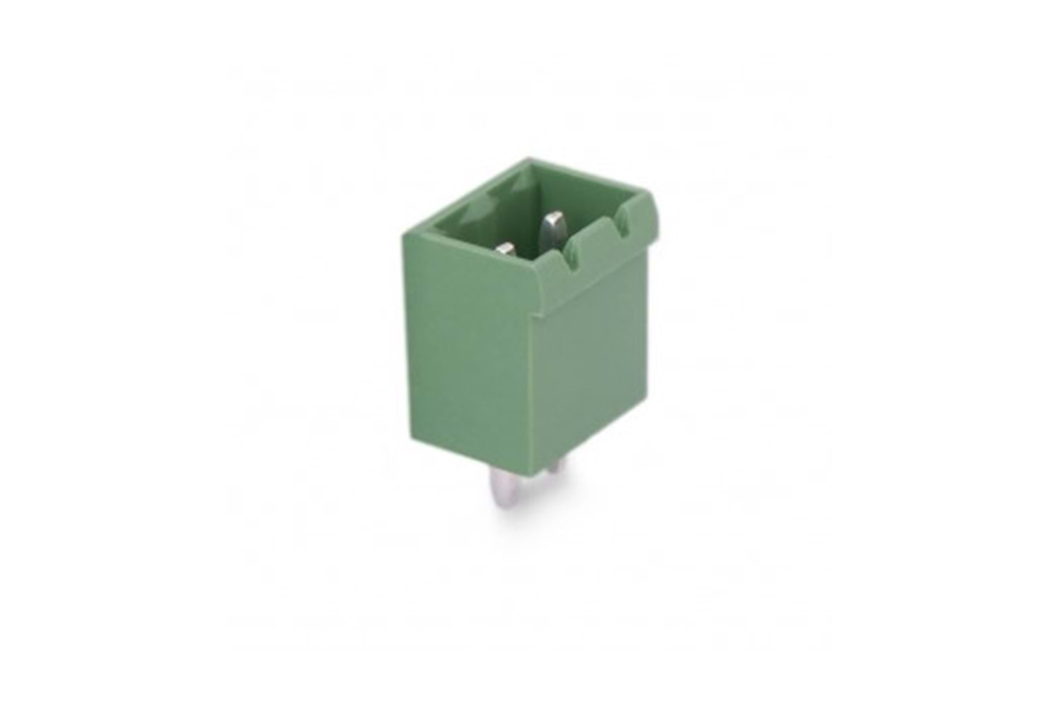 TERM 2P 5.08MM 90* 2xDUBLE GREEN CLOSED MALE THT
