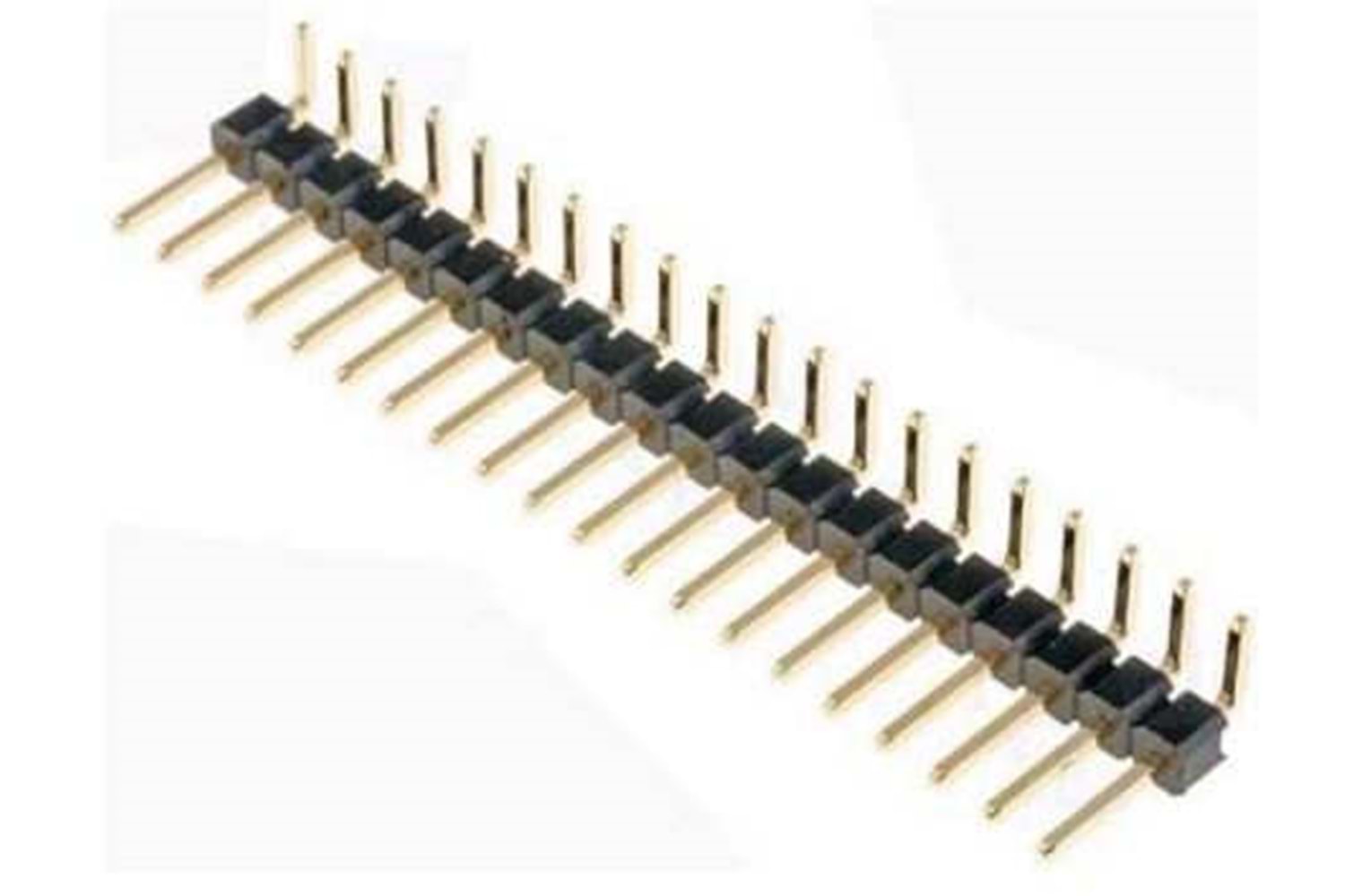 HEADER 40P 1x40 2.54MM 90* TIN MALE THT