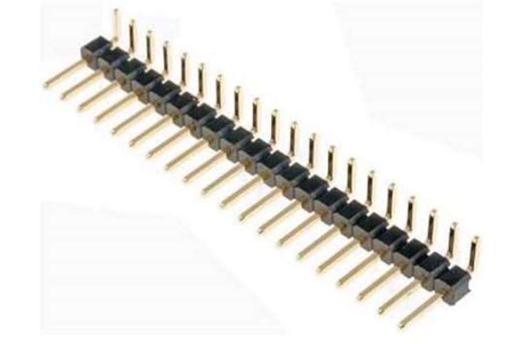 HEADER 40P 1x40 2.54MM 90* TIN MALE THT
