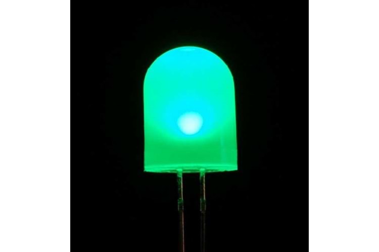 LED 3MM GREEN DIFFUSED 4.0~18.0 mcd SB THT