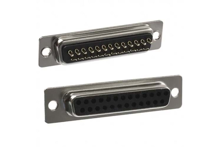 CONN 25 PIN D-SUB RCPT PNL MNT