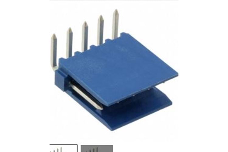 CONN HEADER R/A 5POS 2.54MM BLUE THT