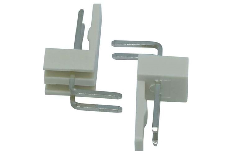 CONN 2P 2.54MM 90* MALE THT
