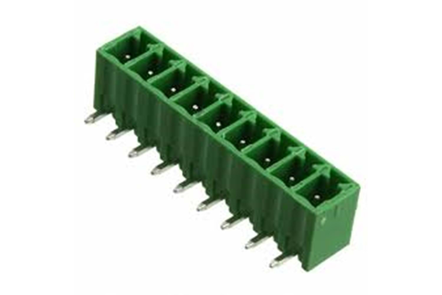 TERM 9P 3.81MM 90* GREEN CLOSED MALE THT