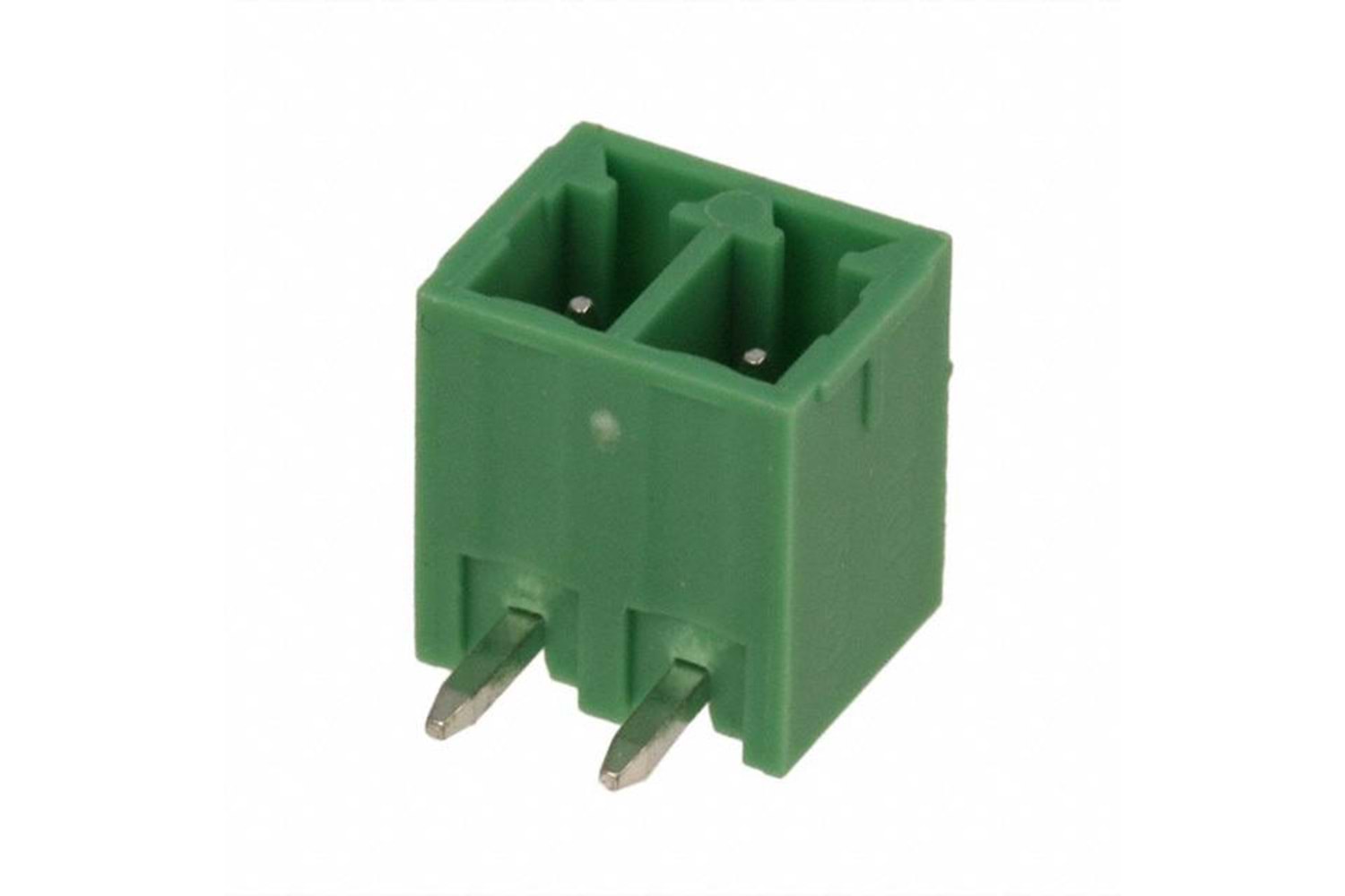 TERM 2P 3.81MM 90* GREEN CLOSED MALE THT
