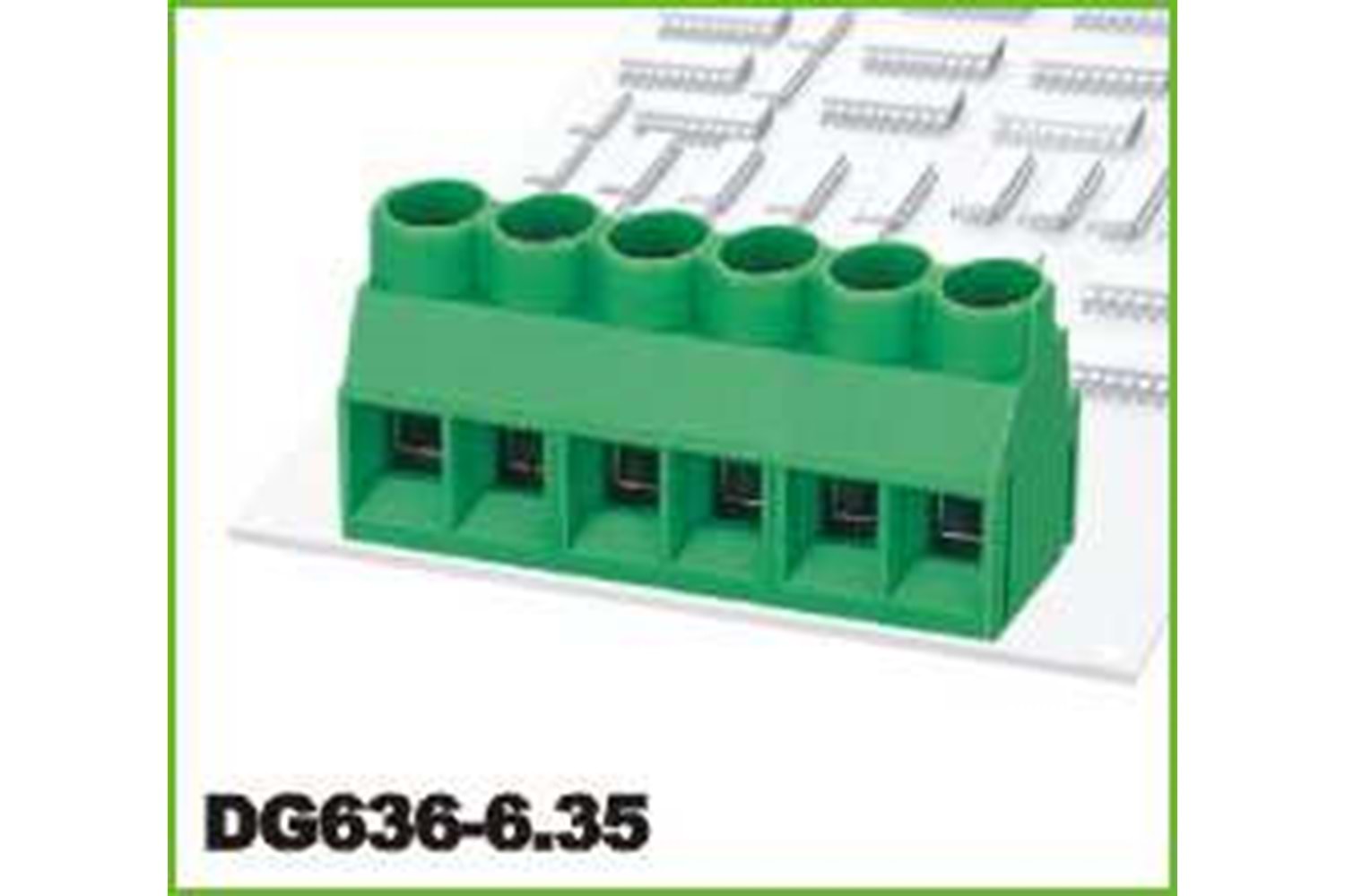 TERM.BLK.6.35MM 2P PCB TYPE GRAY GAOSONG