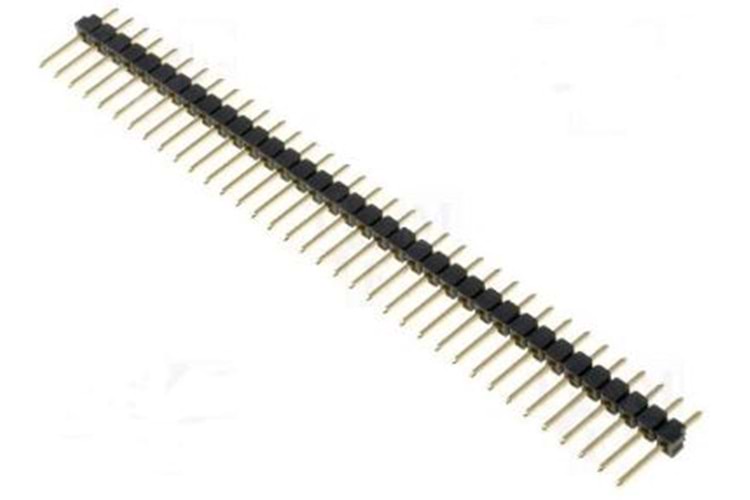 HEADER 40P (1x40) 2.54MM MALE 17.50 MM THT